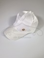 Czapka z daszkiem biała z cyrkonią .jpg