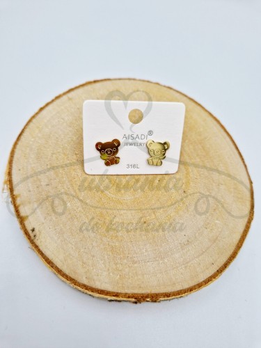 Kolczyki dziecięce ZŁOTE MISIE .jpg