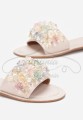 Klapki z ozdobnymi kamieniami, beż .jpg