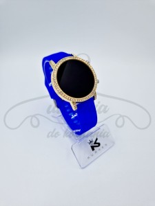 ZEGAREK LED KURREN silikonowy, chaber z cyrkoniami  