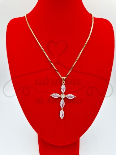 Naszyjnik duży krzyż z cyrkonią .jpg