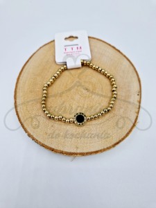 Bransoletka złota na gumce