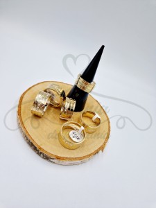 Pierścionek szeroki cyrkonie