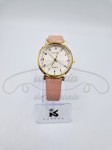 Zegarek  KURREN pudrowy róż jasna tarcza
