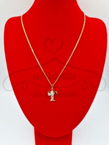 Naszyjnik literka złota "T"