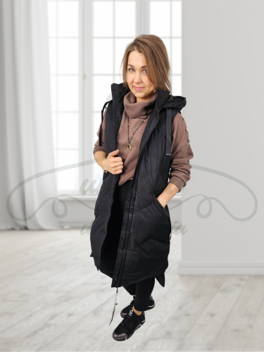 Kamizelka długa czarna .png