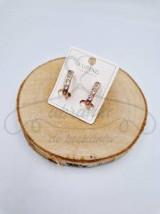 Kolczyki elipsa z cyrkoniami