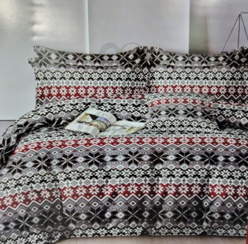 Pościel świąteczna 200/220 SZARE WZORY .jpg