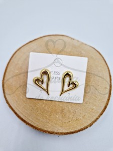 Kolczyki puste serca