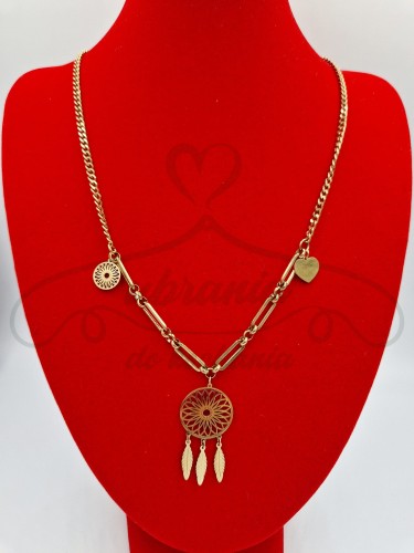 Naszyjnik złoty łapacz snów .jpg