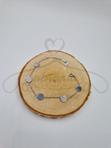 Bransoletka srebrna kółeczka  .jpg