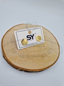 Kolczyki monetka ażur