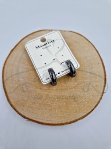 Kolczyki kółka czarne