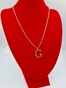 Naszyjnik literka złota "G"