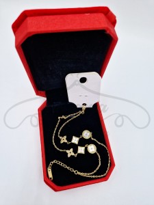 Bransoletka podwójna kwiatki