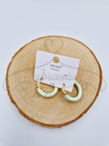 Kolczyki koła pistacjowe