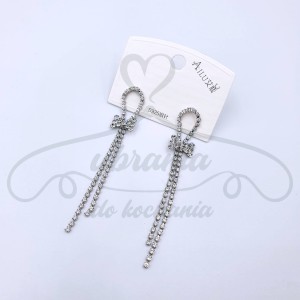 Kolczyki posrebrzane kokardki