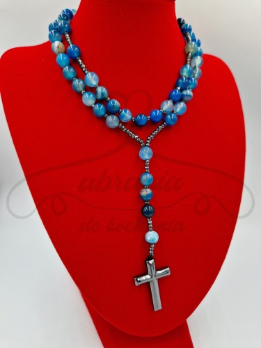 Różaniec AGAT NIEBIESKI .jpg