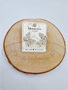 Kolczyki cyrkoniowe motyle