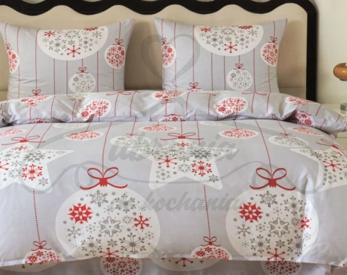 Pościel świąteczna 200/220 JASNA BOMBKA