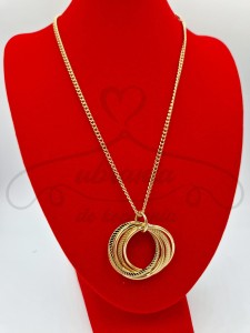 Naszyjnik złote koła
