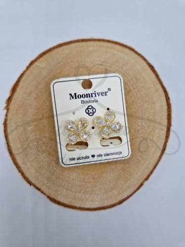 Klipsy duże kwiatki