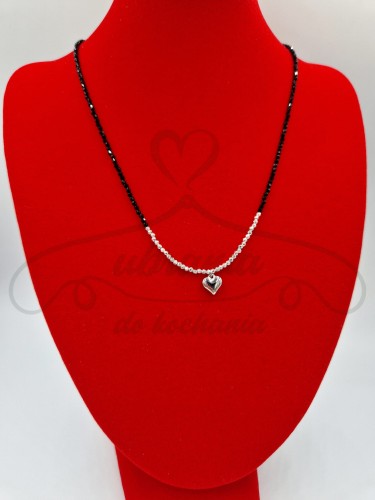 Naszyjnik srebrne serce