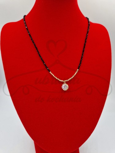 Naszyjnik złota cyrkonia