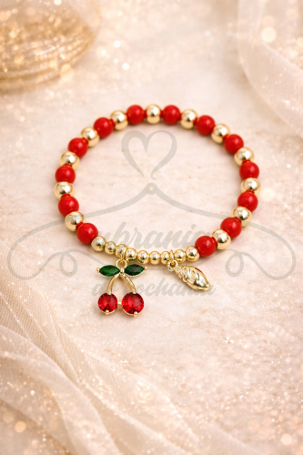 Bransoletka wiśnia mała