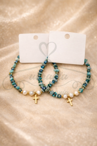 Bransoletka niebieski krzyż