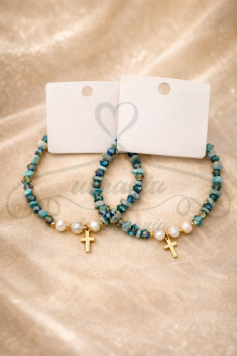 Bransoletka niebieski krzyż