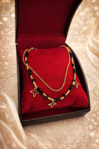 Bransoletka podwójna kwiatek