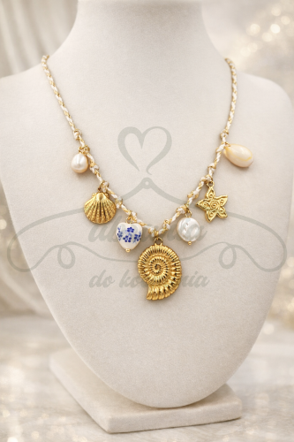 Naszyjnik morskie zawieszki