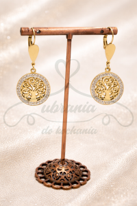 Kolczyki drzewko z cyrkonią