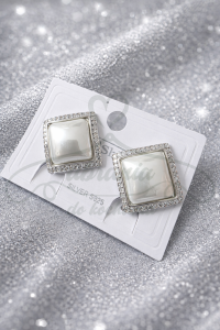 Klipsy masa perłowa