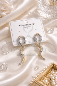 Kolczyki srebrne żmije 