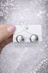 Kolczyki srebrne kule