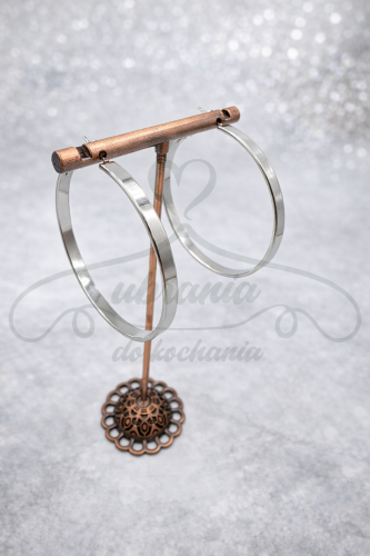 Kolczyki srebrne koła