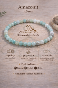 Bransoletka AMAZONIT