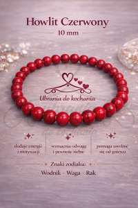 Bransoletka HOWLIT CZERWONY