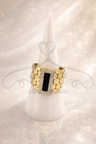 Pierścionek plaster miodu