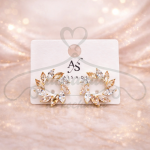 Kolczyki słoneczka, beż