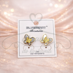 Kolczyki motylki