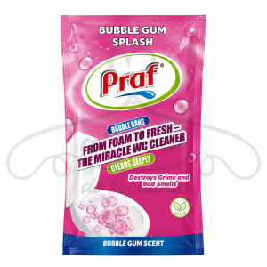 Praf Bubble Gum Splash – pieniący proszek do czyszczenia WC