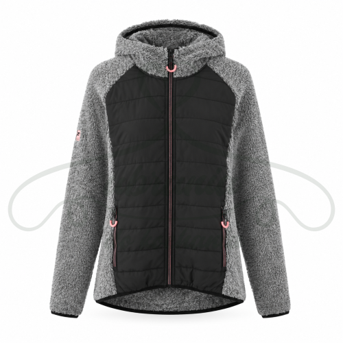 Bluza futrzana szara