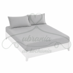 PRZEŚCIERADŁO 220X200 z gumką FASHION HOME, jasnoszare