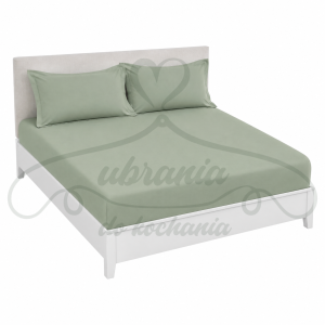PRZEŚCIERADŁO 160X200 z gumką FASHION HOME, szałwiowy