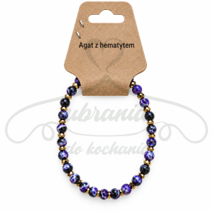 Bransoletka AGAT Z HEMATYTEM