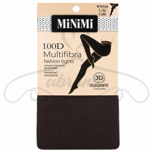 Rajstopy damskie MiNiMi 100 DEN Multifibra 3D – pachnące L/XL kawowy brąz