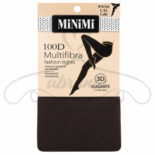 Rajstopy damskie MiNiMi 100 DEN Multifibra 3D – pachnące L/XL kawowy brąz